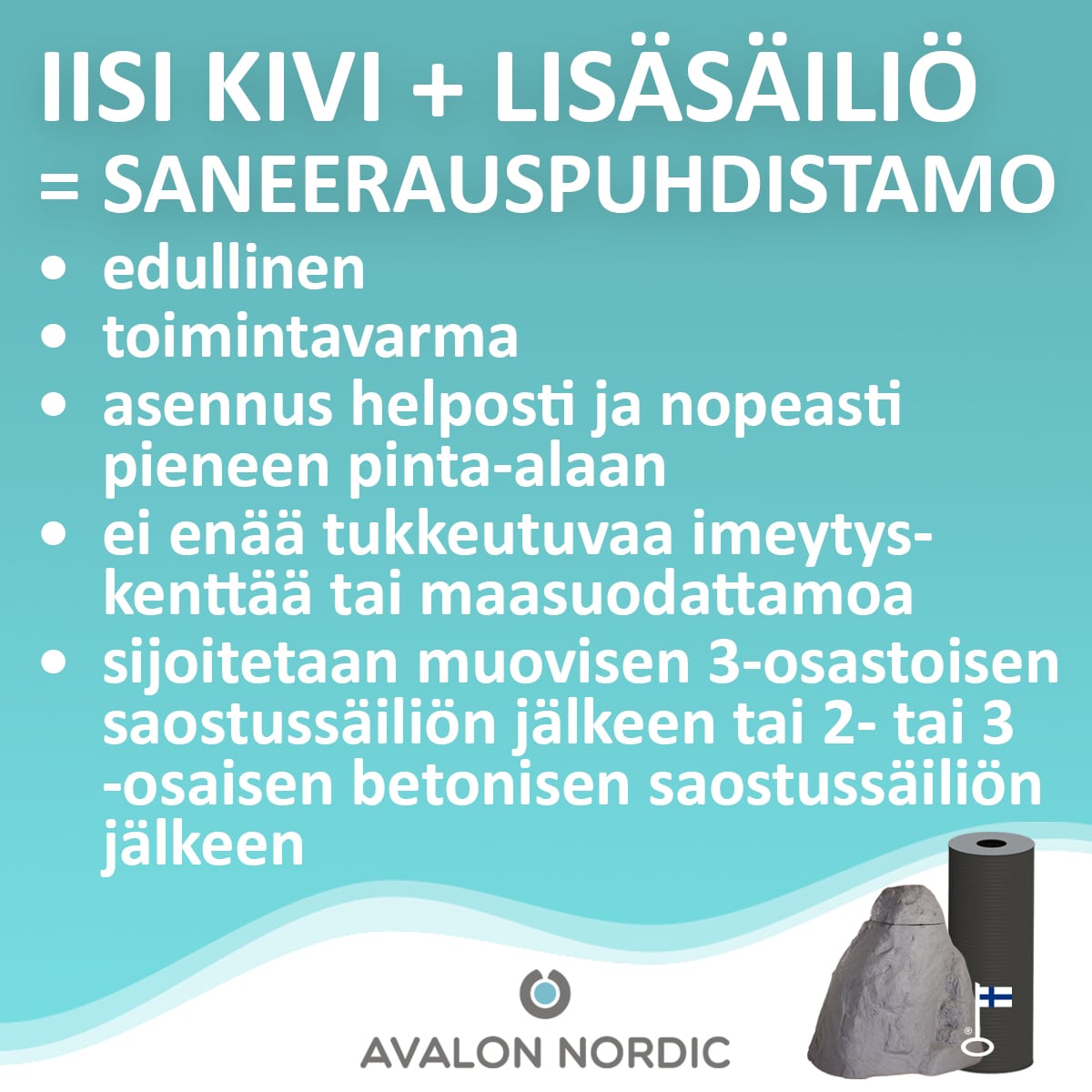 Pienpuhdistamo IISI KIVI Lisäsäiliöllä - Image 2